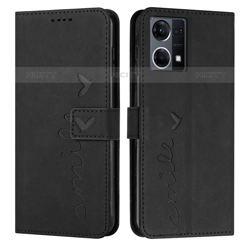 Coque Portefeuille Livre Cuir Etui Clapet Y03X pour Oppo F21 Pro 4G Noir Plus