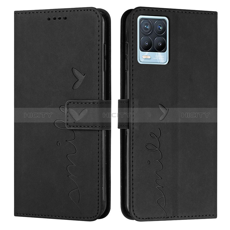 Coque Portefeuille Livre Cuir Etui Clapet Y03X pour Realme 8 4G Noir Plus