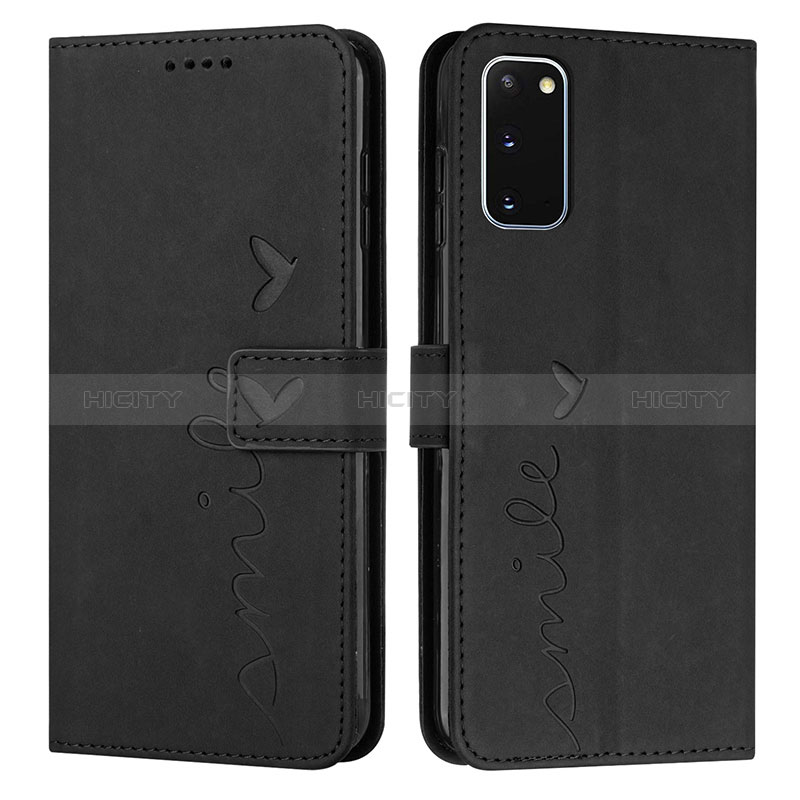 Coque Portefeuille Livre Cuir Etui Clapet Y03X pour Samsung Galaxy S20 Noir Plus