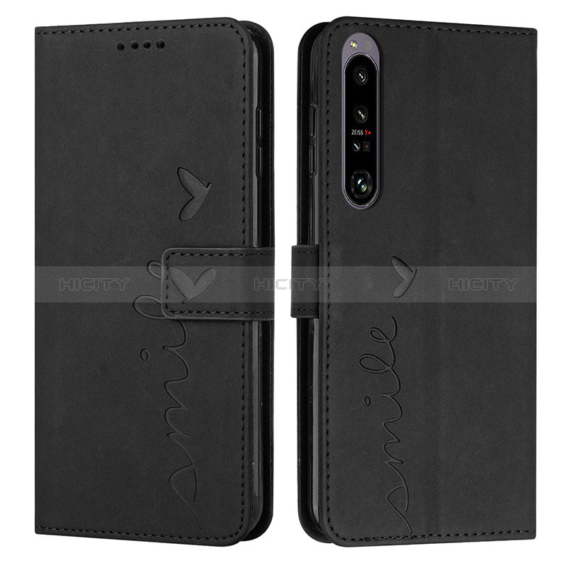 Coque Portefeuille Livre Cuir Etui Clapet Y03X pour Sony Xperia 1 IV SO-51C Noir Plus