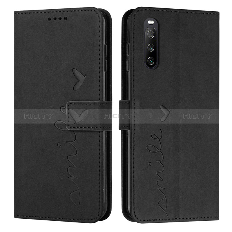 Coque Portefeuille Livre Cuir Etui Clapet Y03X pour Sony Xperia 10 IV SO-52C Noir Plus