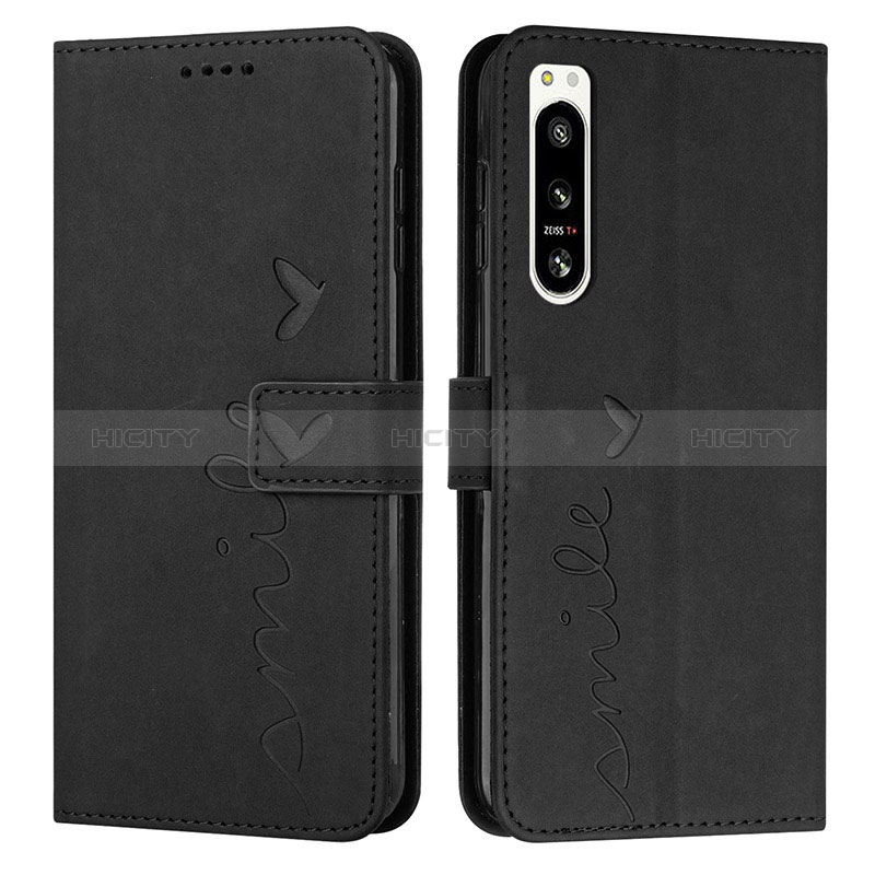 Coque Portefeuille Livre Cuir Etui Clapet Y03X pour Sony Xperia 5 IV Noir Plus