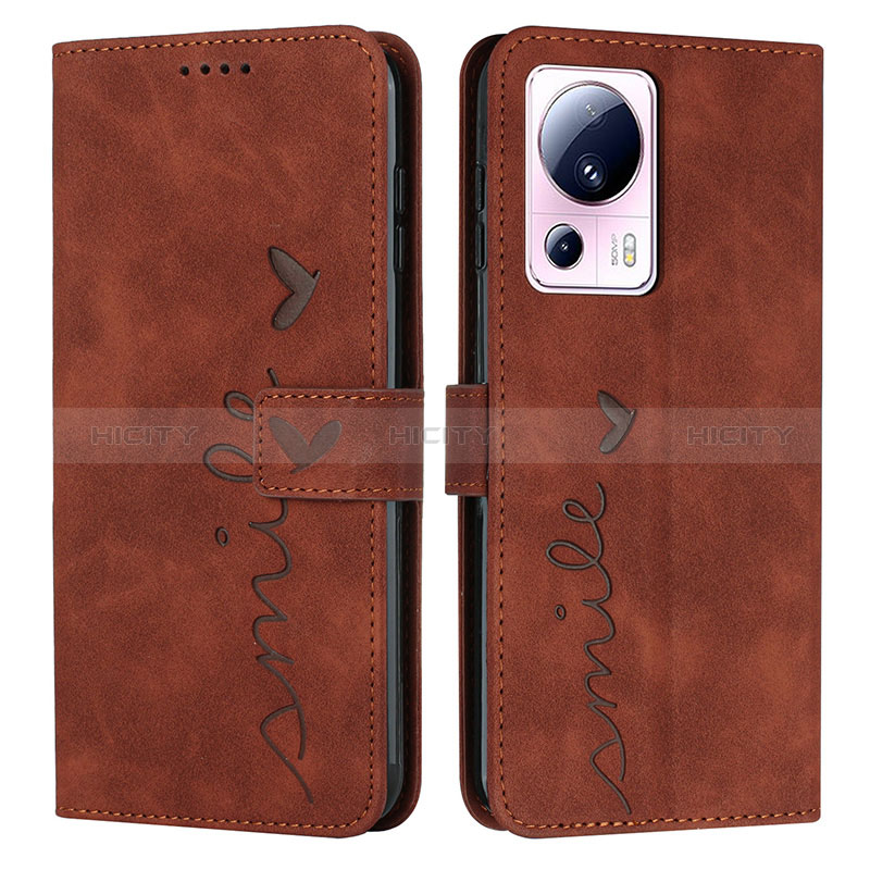 Coque Portefeuille Livre Cuir Etui Clapet Y03X pour Xiaomi Civi 2 5G Marron Plus