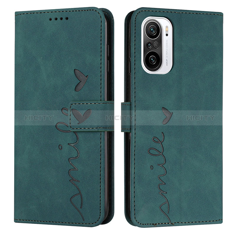 Coque Portefeuille Livre Cuir Etui Clapet Y03X pour Xiaomi Mi 11i 5G Vert Plus