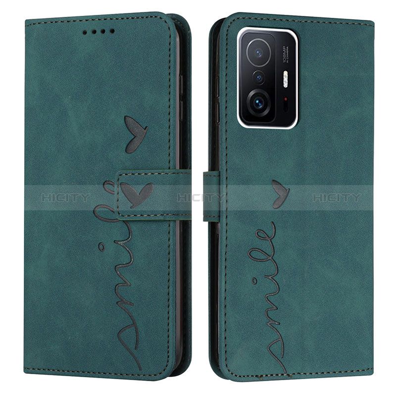 Coque Portefeuille Livre Cuir Etui Clapet Y03X pour Xiaomi Mi 11T 5G Vert Plus