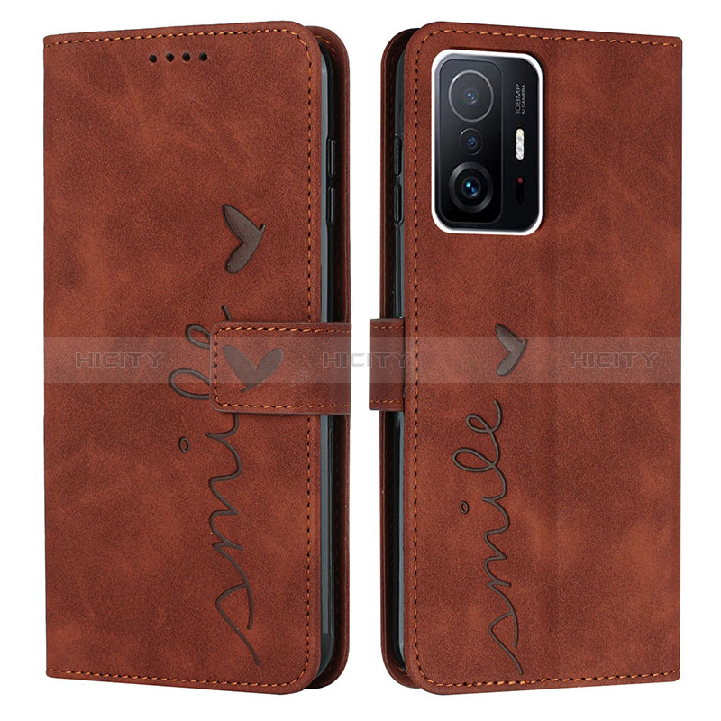 Coque Portefeuille Livre Cuir Etui Clapet Y03X pour Xiaomi Mi 11T Pro 5G Marron Plus