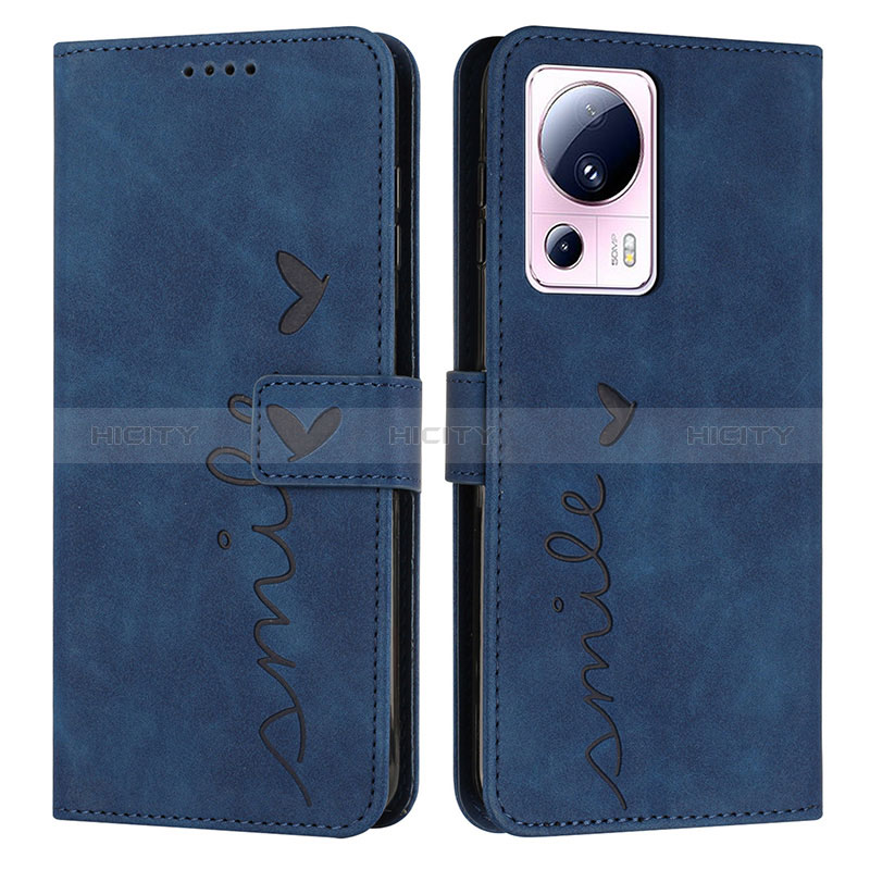 Coque Portefeuille Livre Cuir Etui Clapet Y03X pour Xiaomi Mi 12 Lite NE 5G Bleu Plus