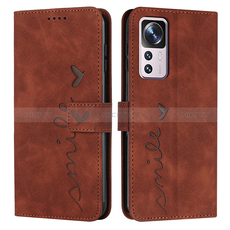 Coque Portefeuille Livre Cuir Etui Clapet Y03X pour Xiaomi Mi 12T Pro 5G Marron Plus