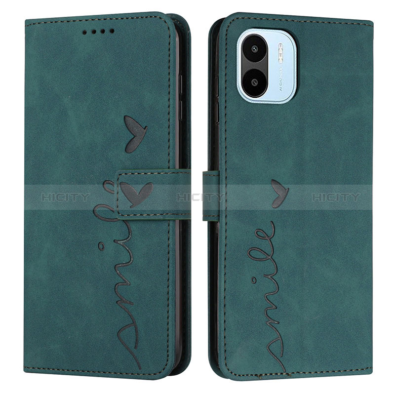 Coque Portefeuille Livre Cuir Etui Clapet Y03X pour Xiaomi Poco C51 Vert Plus