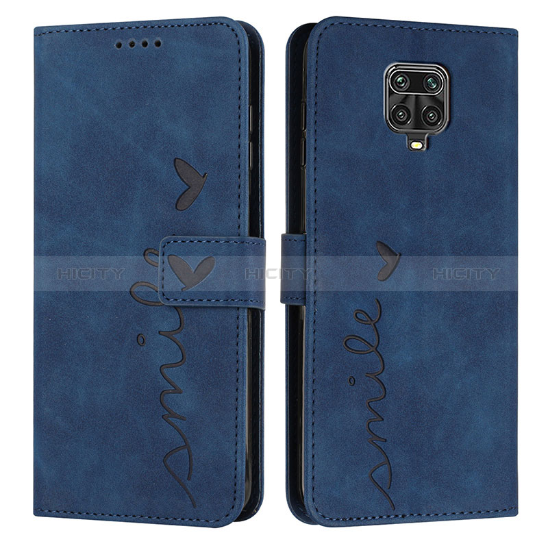 Coque Portefeuille Livre Cuir Etui Clapet Y03X pour Xiaomi Poco M2 Pro Bleu Plus