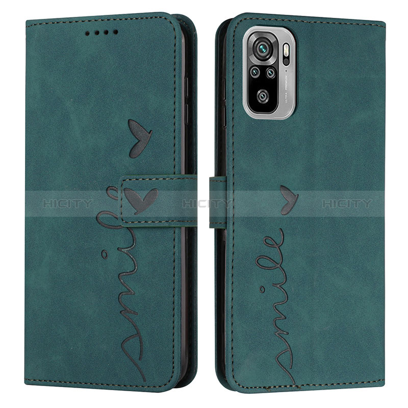 Coque Portefeuille Livre Cuir Etui Clapet Y03X pour Xiaomi Poco M5S Vert Plus