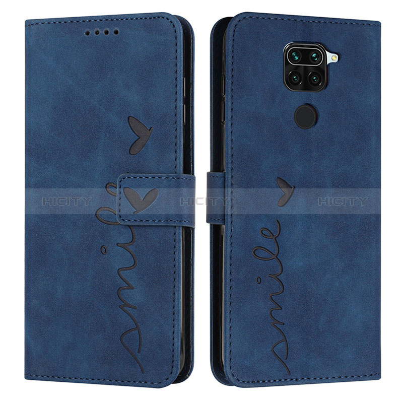 Coque Portefeuille Livre Cuir Etui Clapet Y03X pour Xiaomi Redmi 10X 4G Bleu Plus