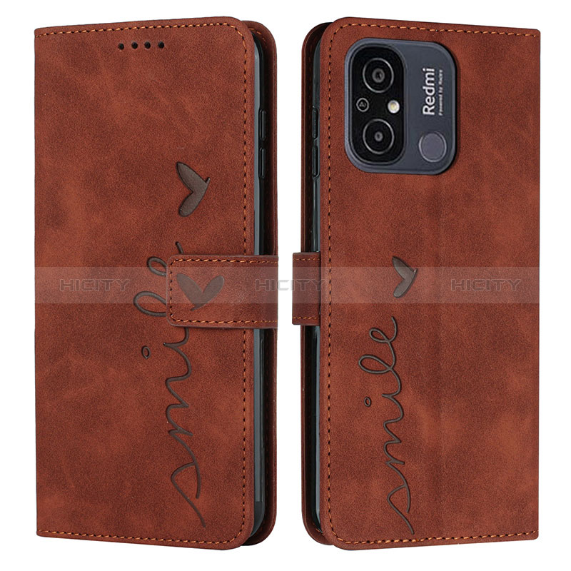 Coque Portefeuille Livre Cuir Etui Clapet Y03X pour Xiaomi Redmi 11A 4G Marron Plus