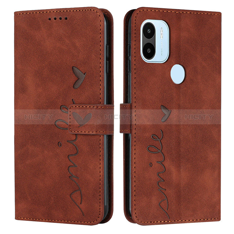 Coque Portefeuille Livre Cuir Etui Clapet Y03X pour Xiaomi Redmi A1 Plus Marron Plus