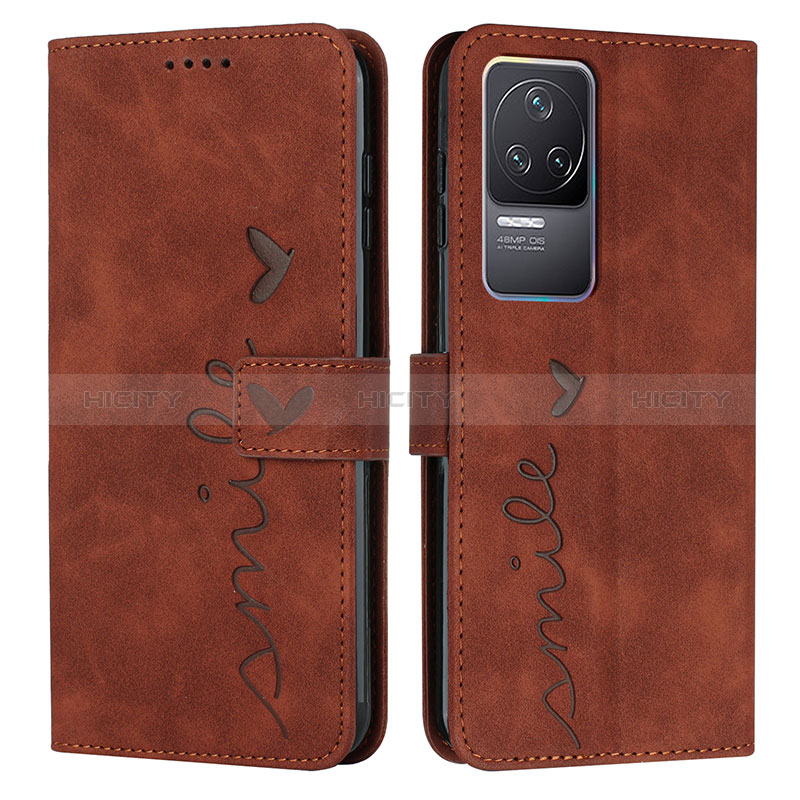 Coque Portefeuille Livre Cuir Etui Clapet Y03X pour Xiaomi Redmi K50 5G Marron Plus