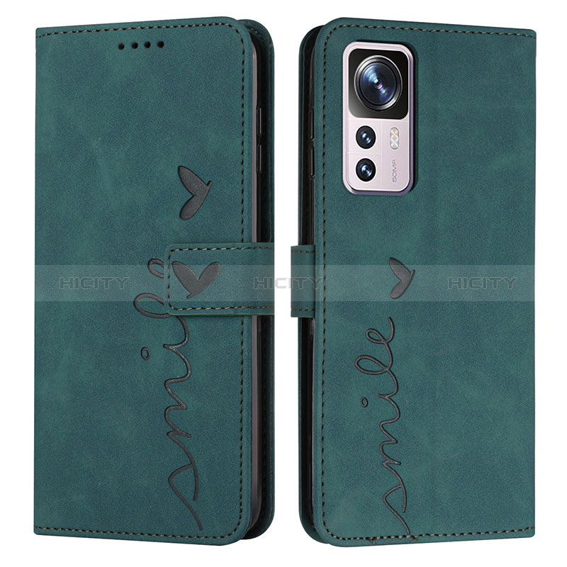 Coque Portefeuille Livre Cuir Etui Clapet Y03X pour Xiaomi Redmi K50 Ultra 5G Vert Plus