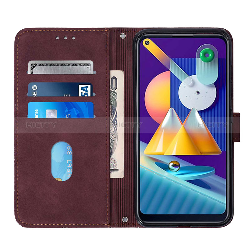 Coque Portefeuille Livre Cuir Etui Clapet Y04B pour Samsung Galaxy M11 Plus