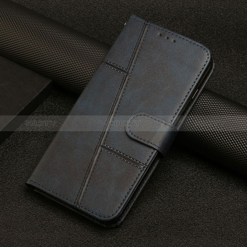 Coque Portefeuille Livre Cuir Etui Clapet Y04X pour Google Pixel 6 Pro 5G Bleu Plus