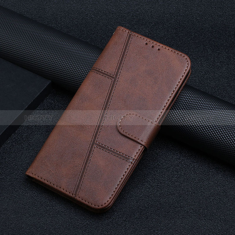 Coque Portefeuille Livre Cuir Etui Clapet Y04X pour Motorola Moto E22i Marron Plus