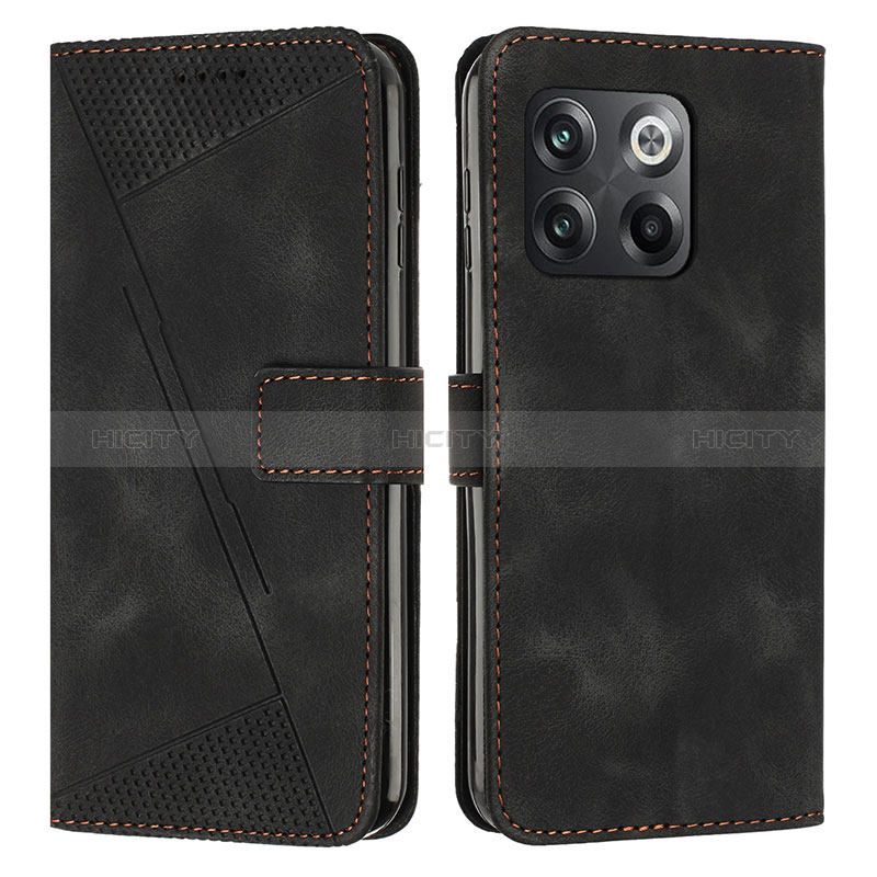 Coque Portefeuille Livre Cuir Etui Clapet Y04X pour OnePlus 10T 5G Noir Plus