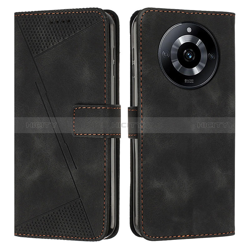 Coque Portefeuille Livre Cuir Etui Clapet Y04X pour Realme 11 Pro 5G Noir Plus