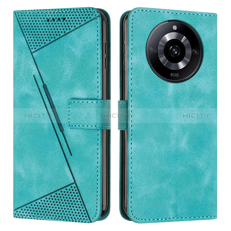 Coque Portefeuille Livre Cuir Etui Clapet Y04X pour Realme Narzo 60 Pro 5G Vert Plus