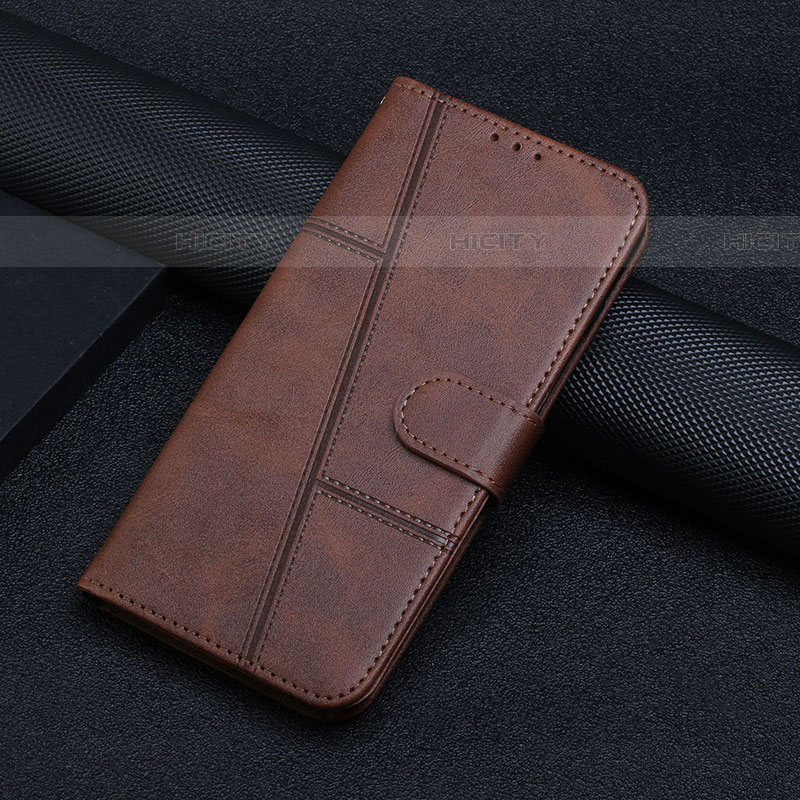 Coque Portefeuille Livre Cuir Etui Clapet Y04X pour Samsung Galaxy A03s Marron Plus