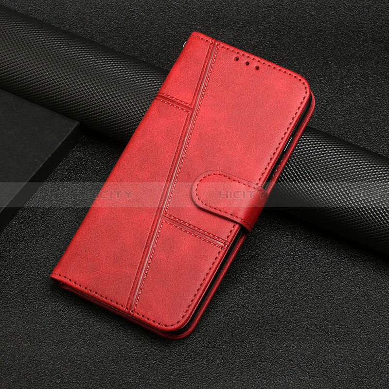 Coque Portefeuille Livre Cuir Etui Clapet Y04X pour Samsung Galaxy F02S SM-E025F Rouge Plus