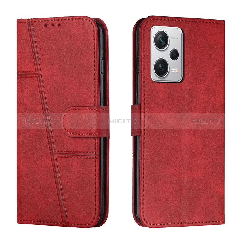 Coque Portefeuille Livre Cuir Etui Clapet Y04X pour Xiaomi Redmi Note 12 Explorer Rouge Plus
