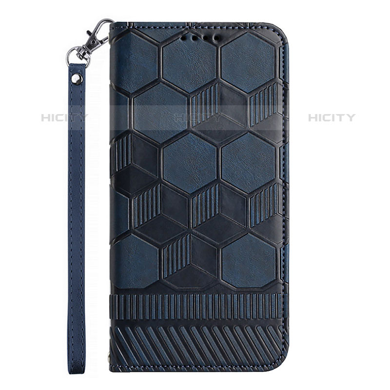 Coque Portefeuille Livre Cuir Etui Clapet Y05B pour Samsung Galaxy A03 Bleu Plus