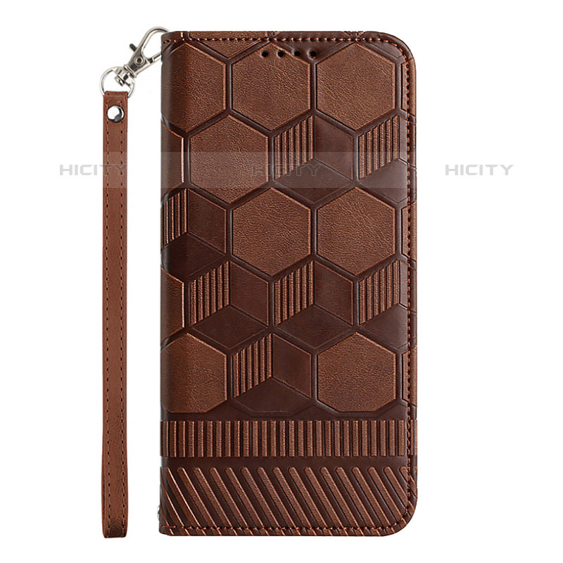 Coque Portefeuille Livre Cuir Etui Clapet Y05B pour Samsung Galaxy A03 Marron Plus