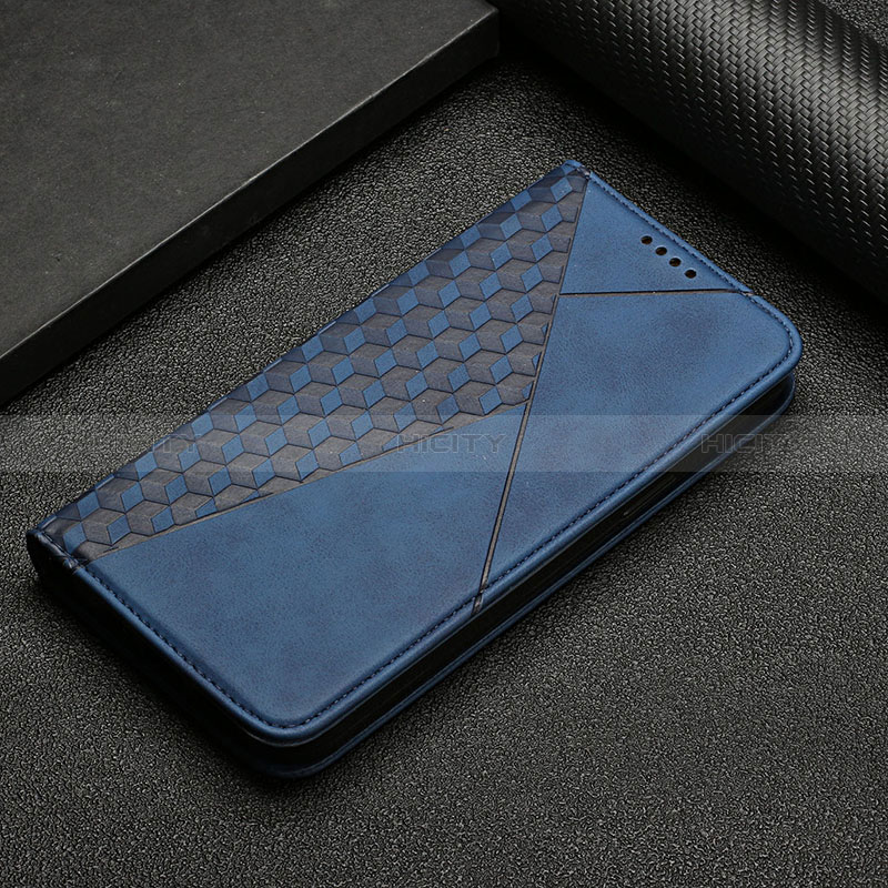 Coque Portefeuille Livre Cuir Etui Clapet Y05X pour Google Pixel 6 5G Bleu Plus