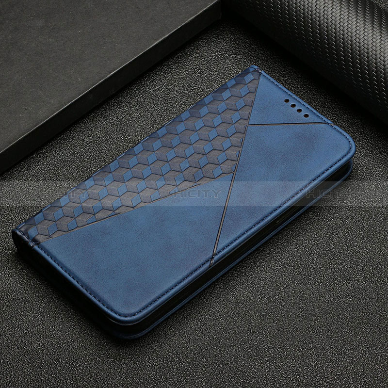 Coque Portefeuille Livre Cuir Etui Clapet Y05X pour Google Pixel 6 Pro 5G Bleu Plus