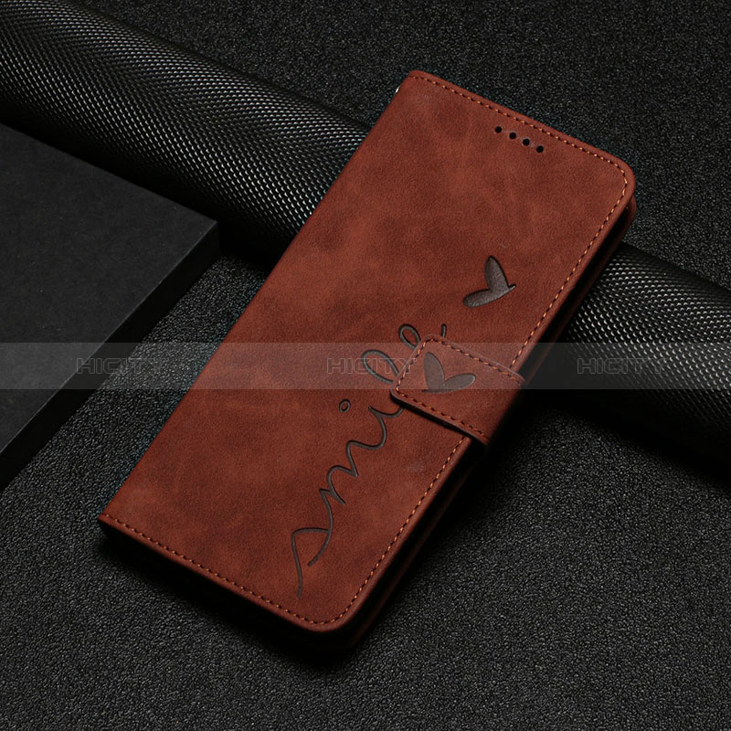 Coque Portefeuille Livre Cuir Etui Clapet Y06X pour Motorola Moto E13 Marron Plus