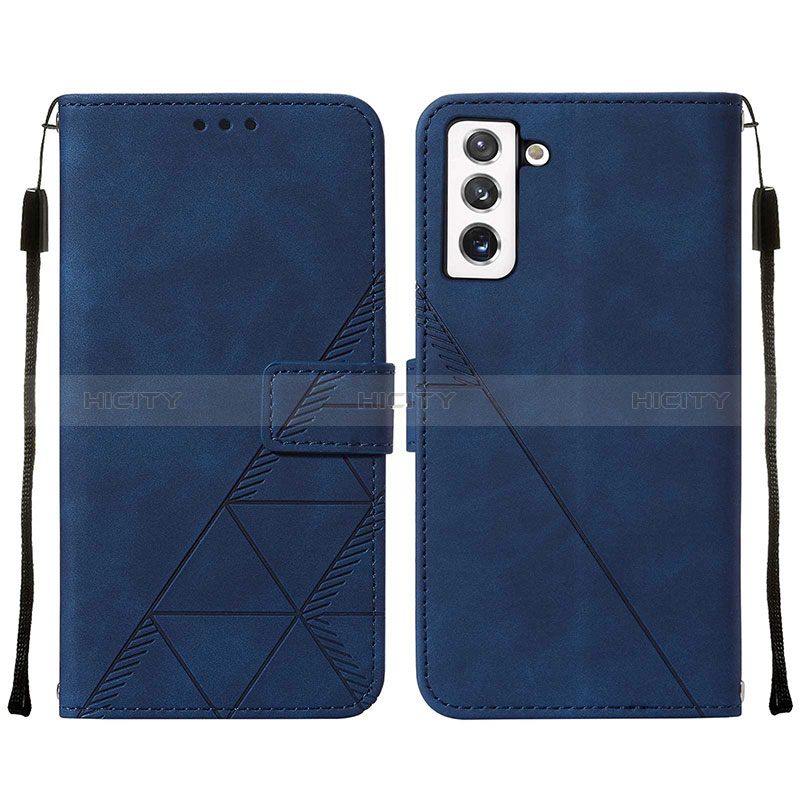 Coque Portefeuille Livre Cuir Etui Clapet Y07B pour Samsung Galaxy S24 Plus 5G Bleu Plus