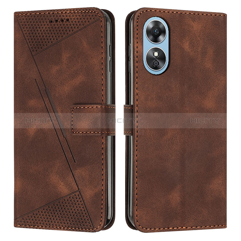 Coque Portefeuille Livre Cuir Etui Clapet Y07X pour Huawei Honor X5 Plus Marron Plus