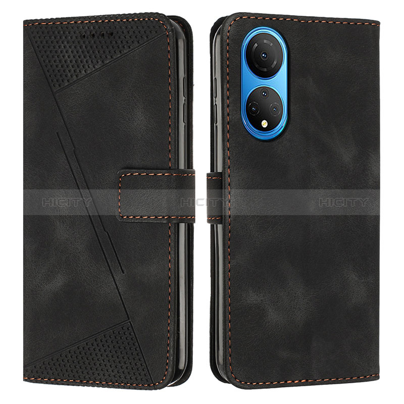 Coque Portefeuille Livre Cuir Etui Clapet Y07X pour Huawei Honor X7 Noir Plus