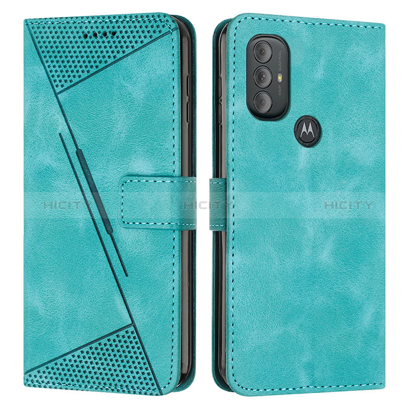 Coque Portefeuille Livre Cuir Etui Clapet Y07X pour Motorola Moto G Play Gen 2 Vert Plus