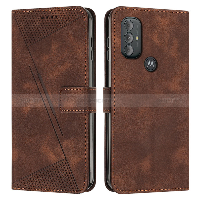 Coque Portefeuille Livre Cuir Etui Clapet Y07X pour Motorola Moto G Power (2022) Marron Plus