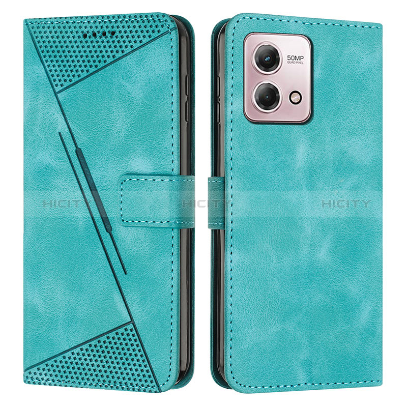 Coque Portefeuille Livre Cuir Etui Clapet Y07X pour Motorola Moto G Stylus (2023) 4G Vert Plus