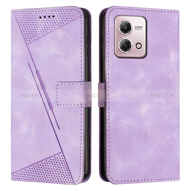 Coque Portefeuille Livre Cuir Etui Clapet Y07X pour Motorola Moto G Stylus (2023) 4G Violet Plus