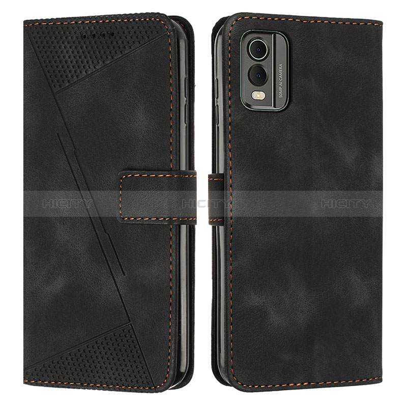 Coque Portefeuille Livre Cuir Etui Clapet Y07X pour Nokia C210 Noir Plus