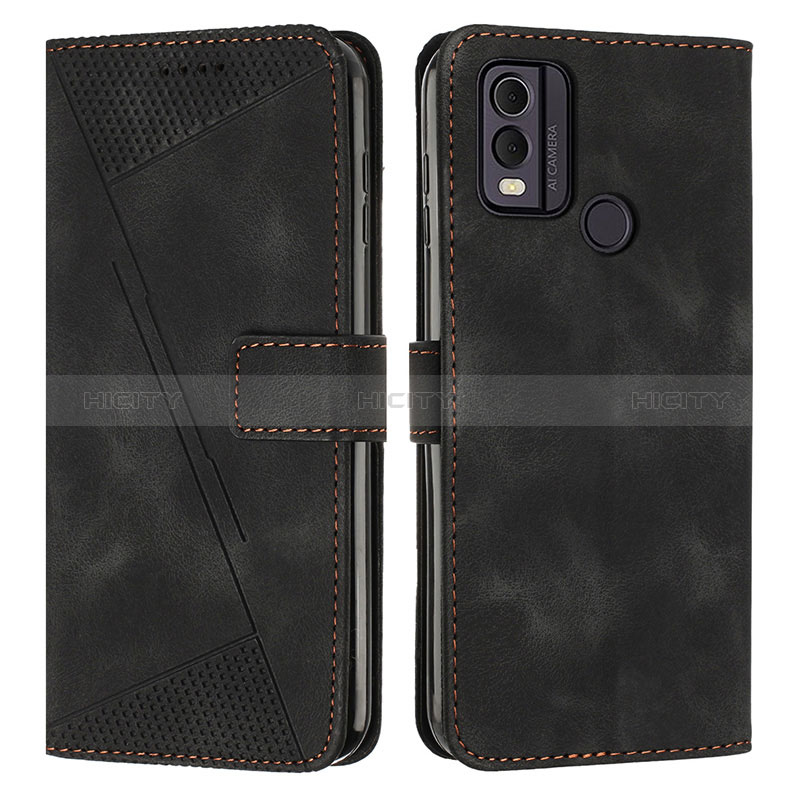 Coque Portefeuille Livre Cuir Etui Clapet Y07X pour Nokia C22 Noir Plus