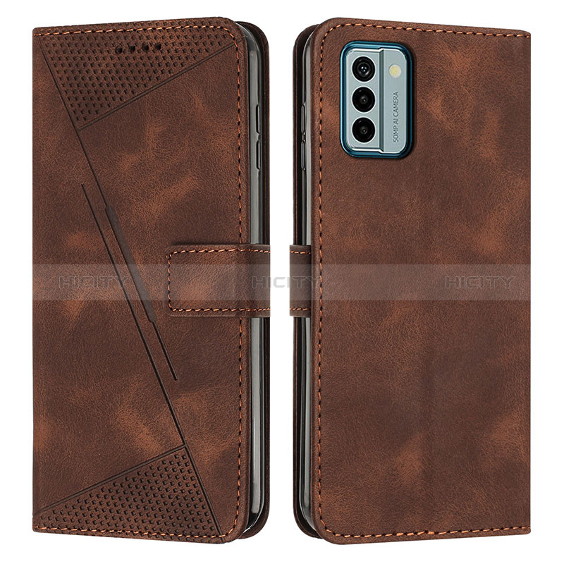 Coque Portefeuille Livre Cuir Etui Clapet Y07X pour Nokia G22 Marron Plus