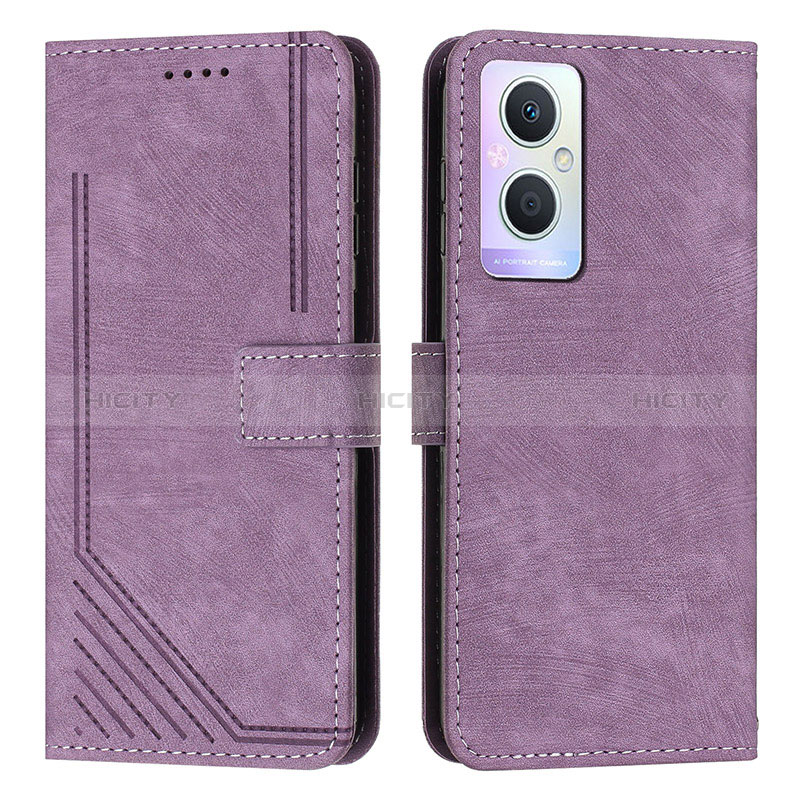 Coque Portefeuille Livre Cuir Etui Clapet Y07X pour Oppo A96 5G Violet Plus