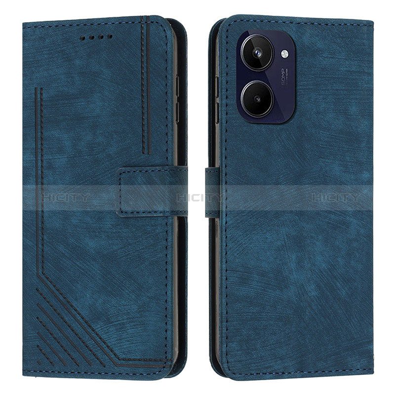 Coque Portefeuille Livre Cuir Etui Clapet Y07X pour Realme 10 4G Bleu Plus