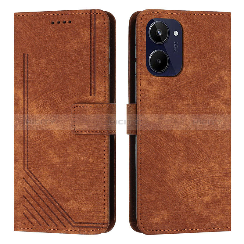 Coque Portefeuille Livre Cuir Etui Clapet Y07X pour Realme 10 4G Marron Plus