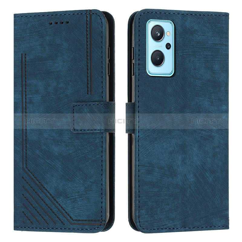 Coque Portefeuille Livre Cuir Etui Clapet Y07X pour Realme 10 5G Bleu Plus