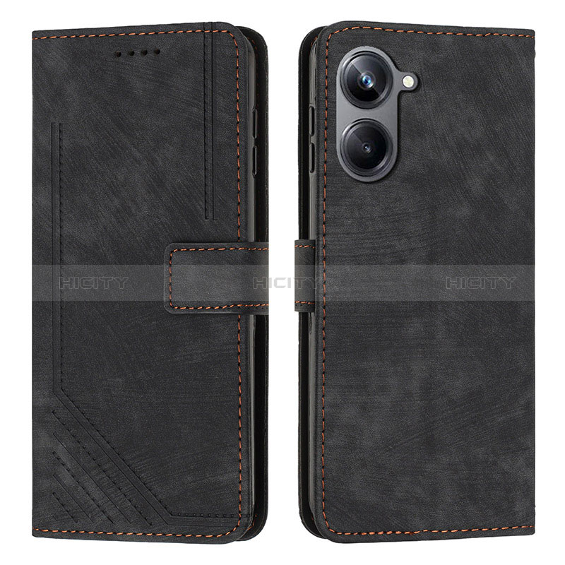 Coque Portefeuille Livre Cuir Etui Clapet Y07X pour Realme 10 Pro 5G Noir Plus