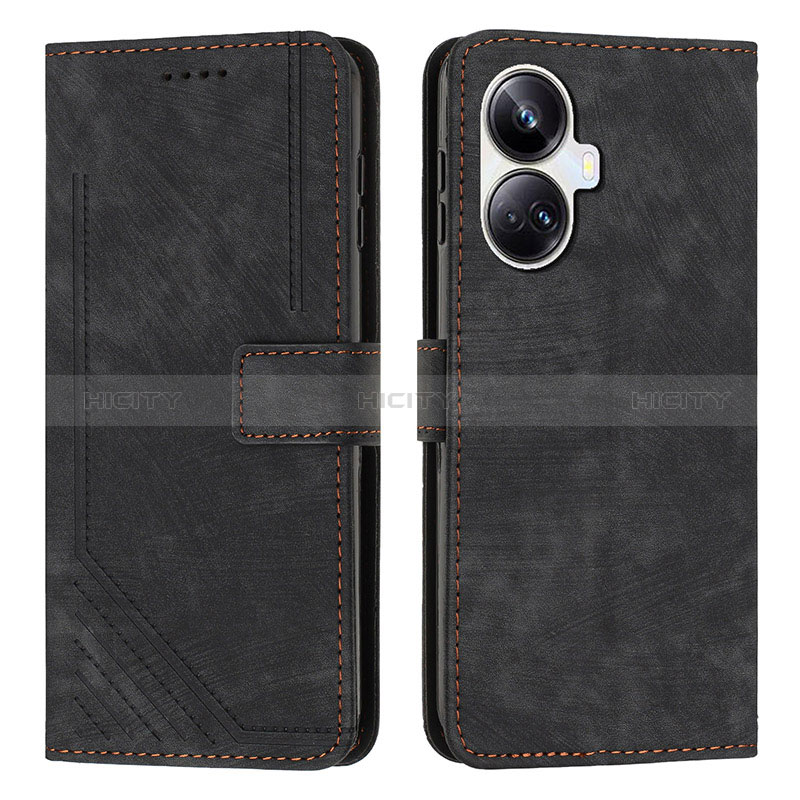 Coque Portefeuille Livre Cuir Etui Clapet Y07X pour Realme 10 Pro+ Plus 5G Noir Plus